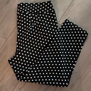 Lane Bryant Black and White Patterned Pants